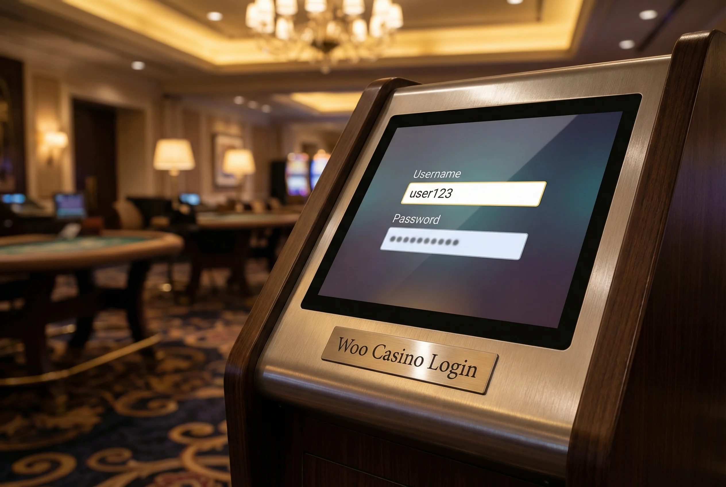 Live casino dealer on screen